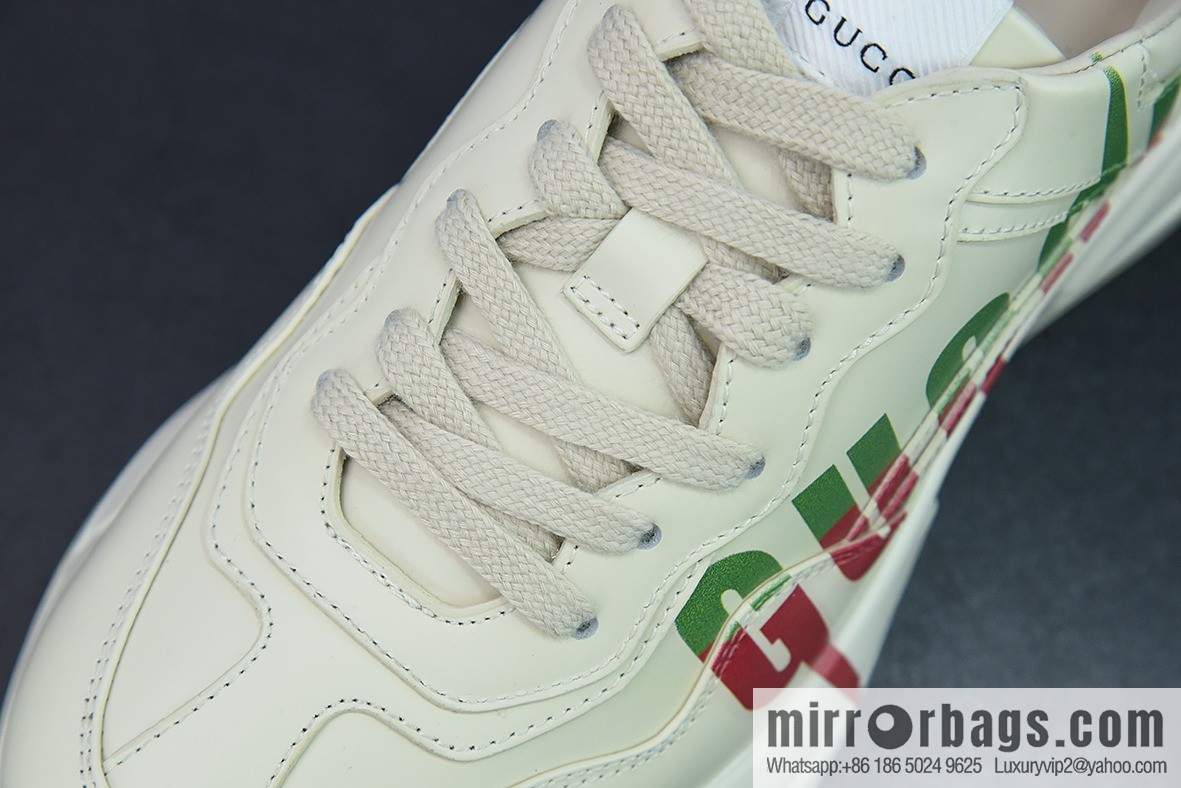 G05H6 Gucci Rhyton Vintage Trainer Sneaker Gucci Daddy Shoes
