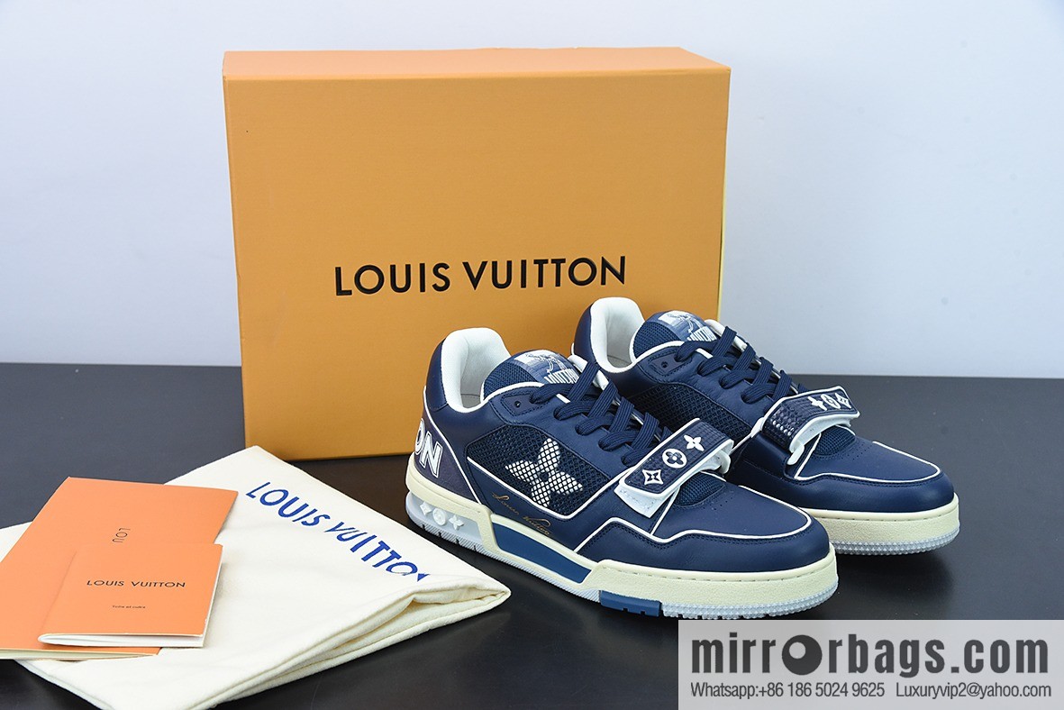 LV/Louis Vuitton 2021s LV Trainer Co-branded Men's Sneakers