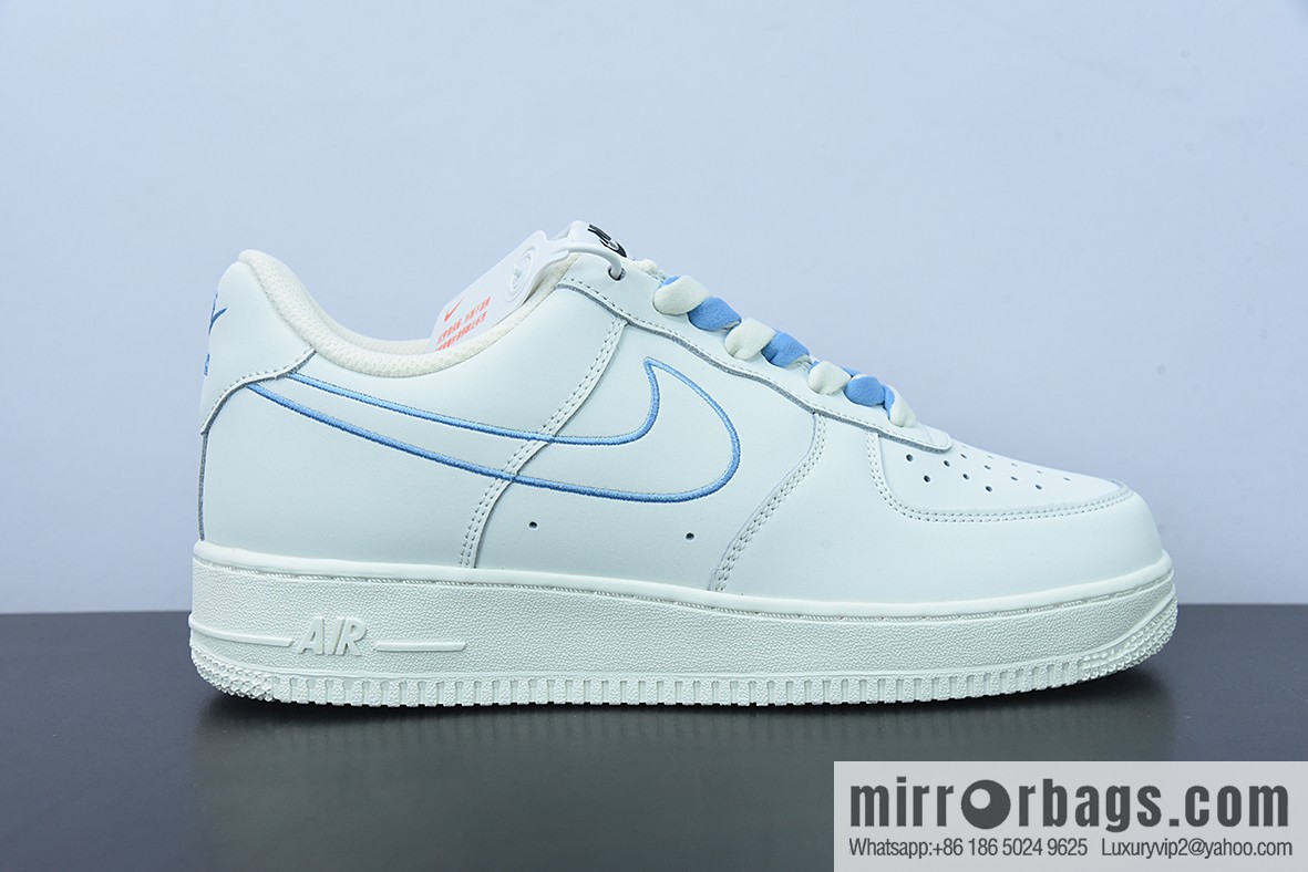 Nk Air Force 1 '07 Low blue electric embroidery hook, Air Force One low-top casual sneakers, item number CL6326-118