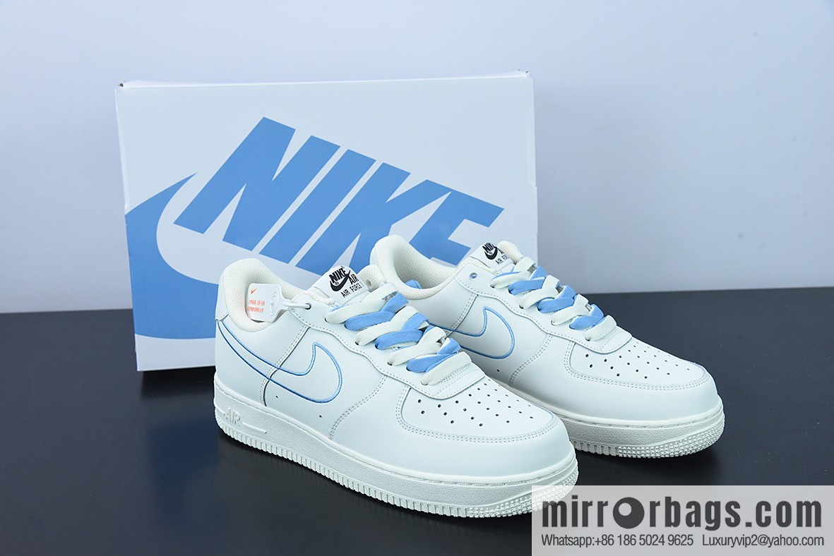 Nk Air Force 1 '07 Low blue electric embroidery hook, Air Force One low-top casual sneakers, item number CL6326-118