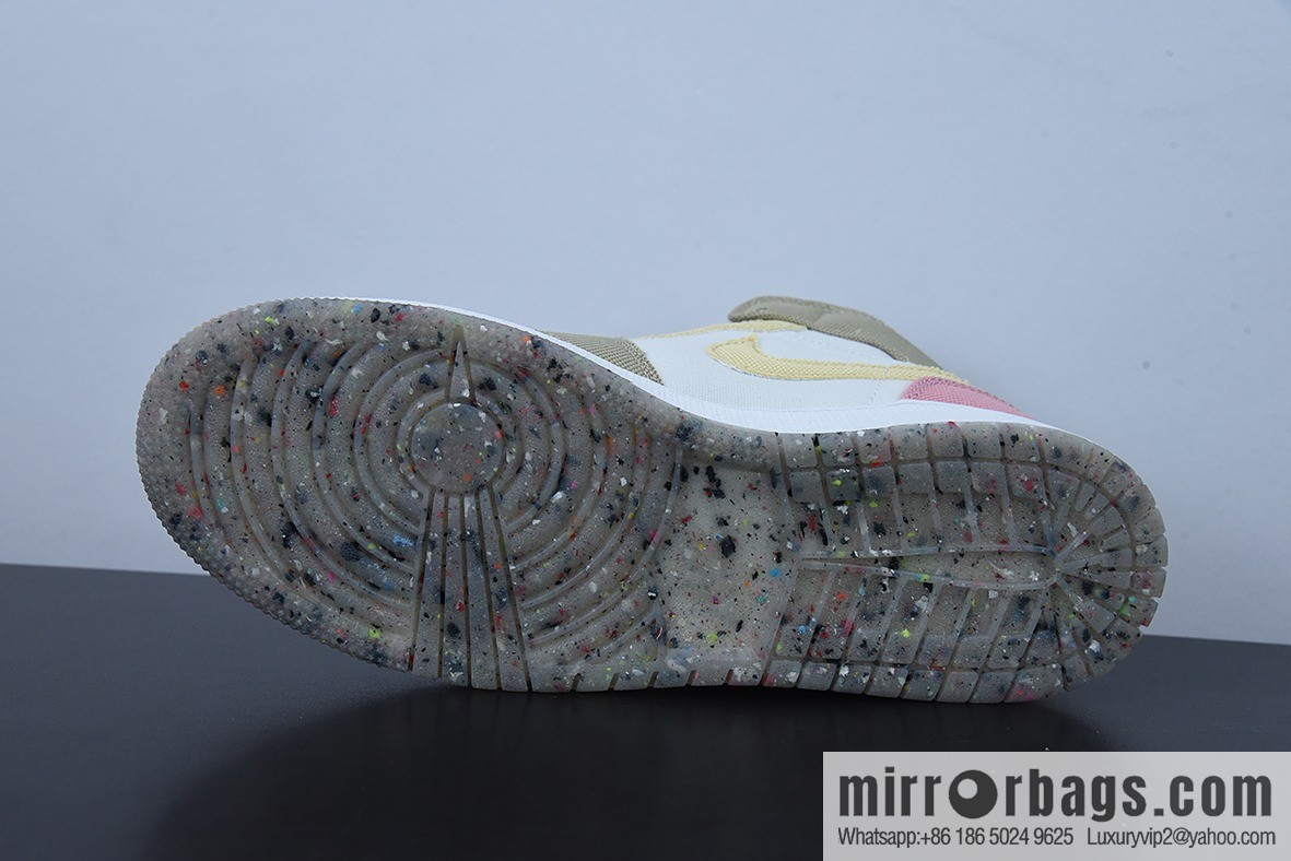 Air Jordan AJ1 Mid Help, Pink White Brown, Item Number: DJ0338-100