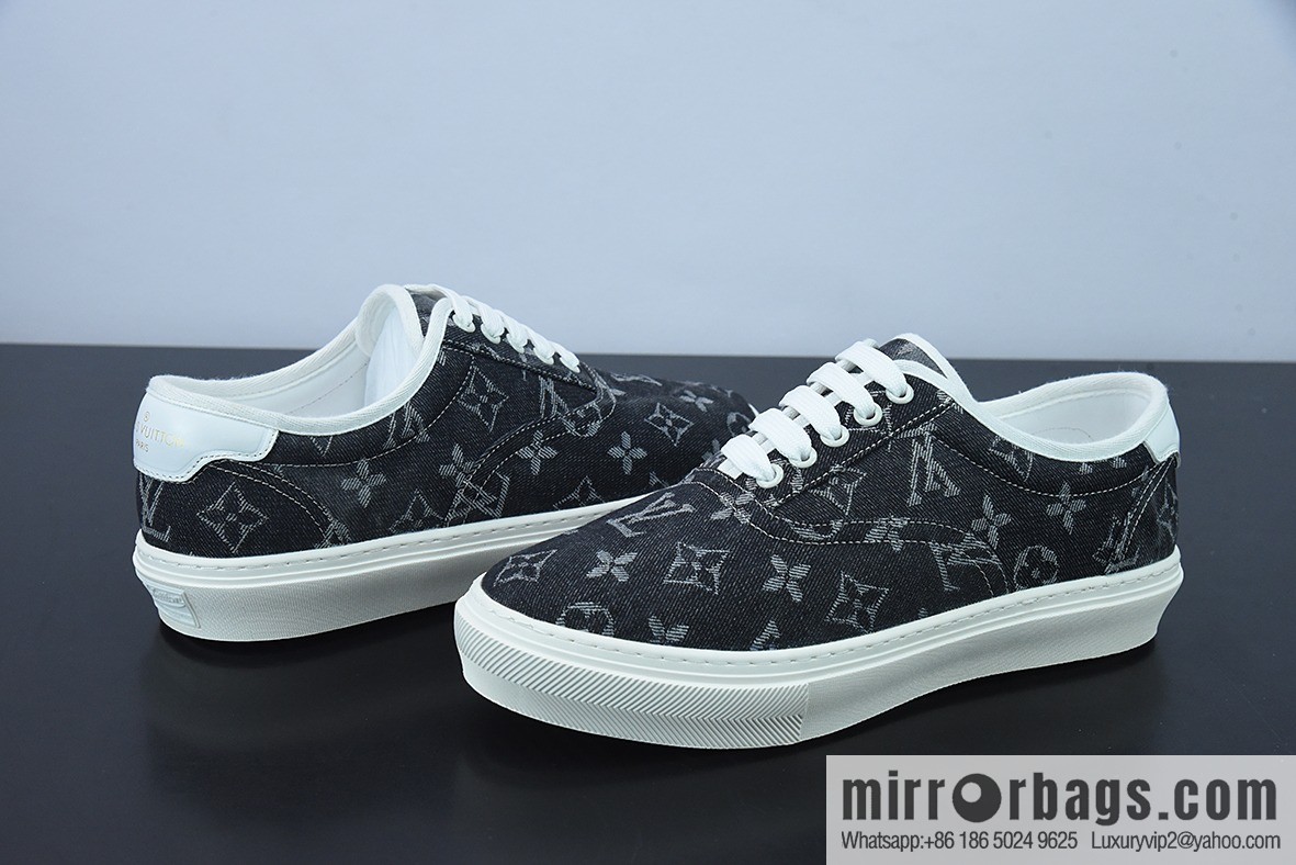 LV/Louis Vuitton G00H7 Donkey Replica Luxury Handbag Series LV Denim Canvas Shoes, Denim Shoes
