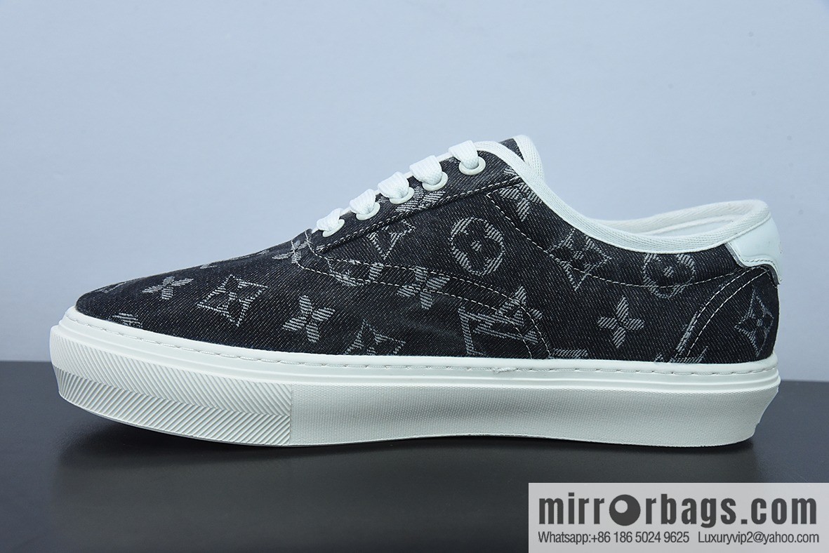 LV/Louis Vuitton G00H7 Donkey Replica Luxury Handbag Series LV Denim Canvas Shoes, Denim Shoes