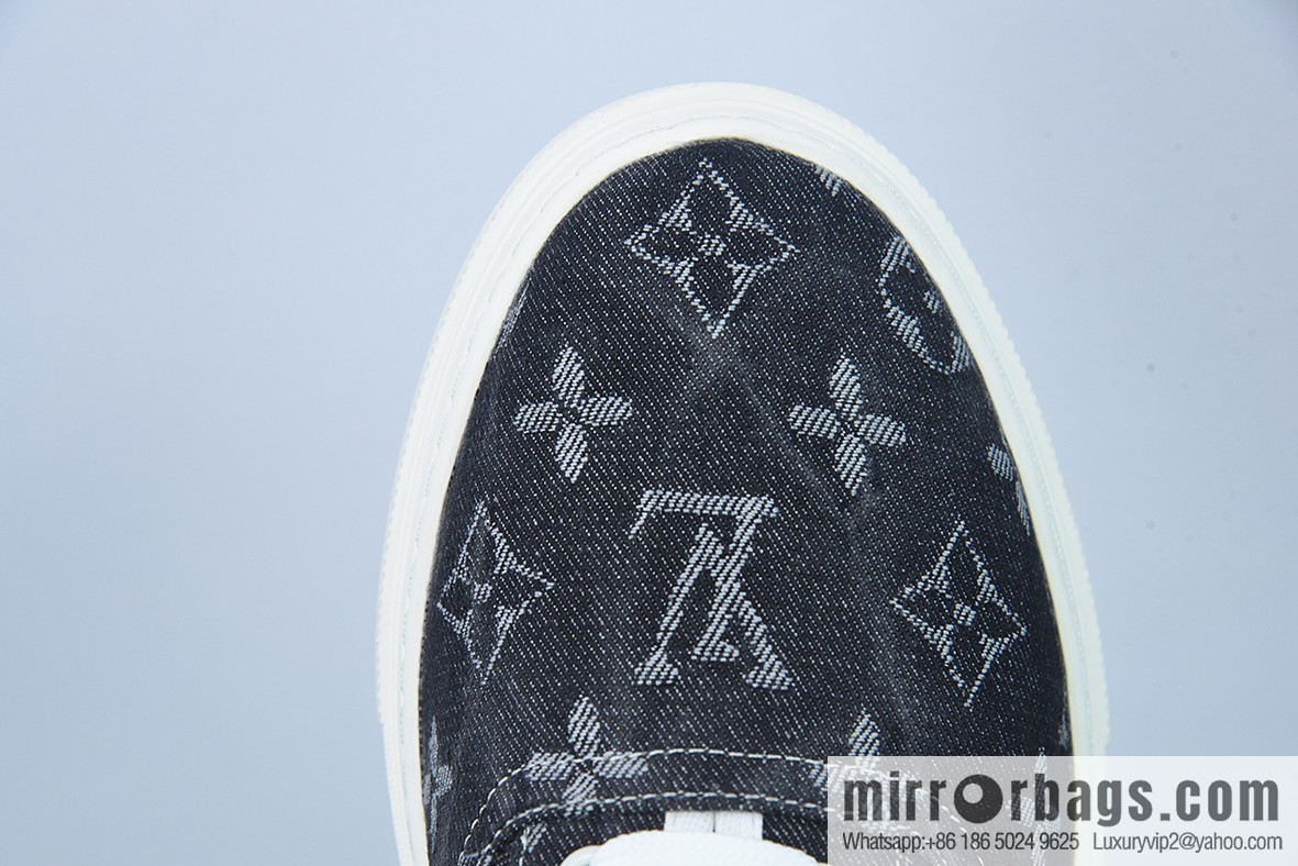 LV/Louis Vuitton G00H7 Donkey Replica Luxury Handbag Series LV Denim Canvas Shoes, Denim Shoes
