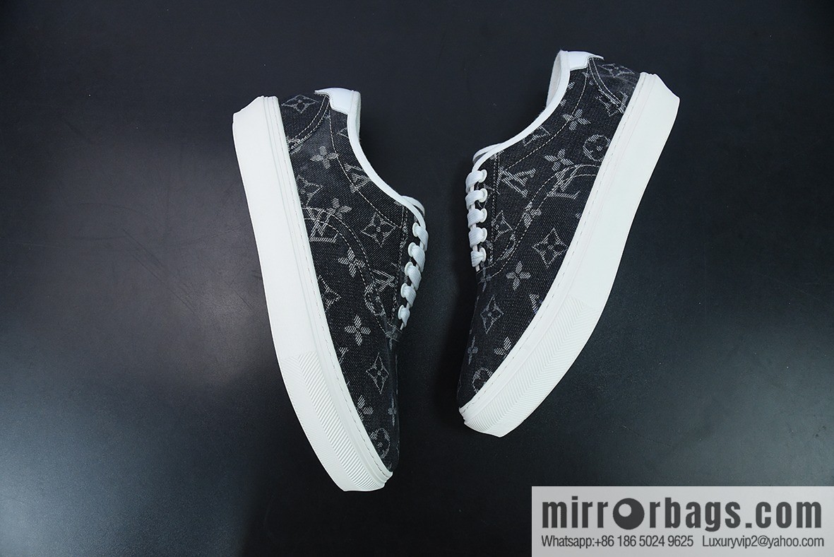 LV/Louis Vuitton G00H7 Donkey Replica Luxury Handbag Series LV Denim Canvas Shoes, Denim Shoes