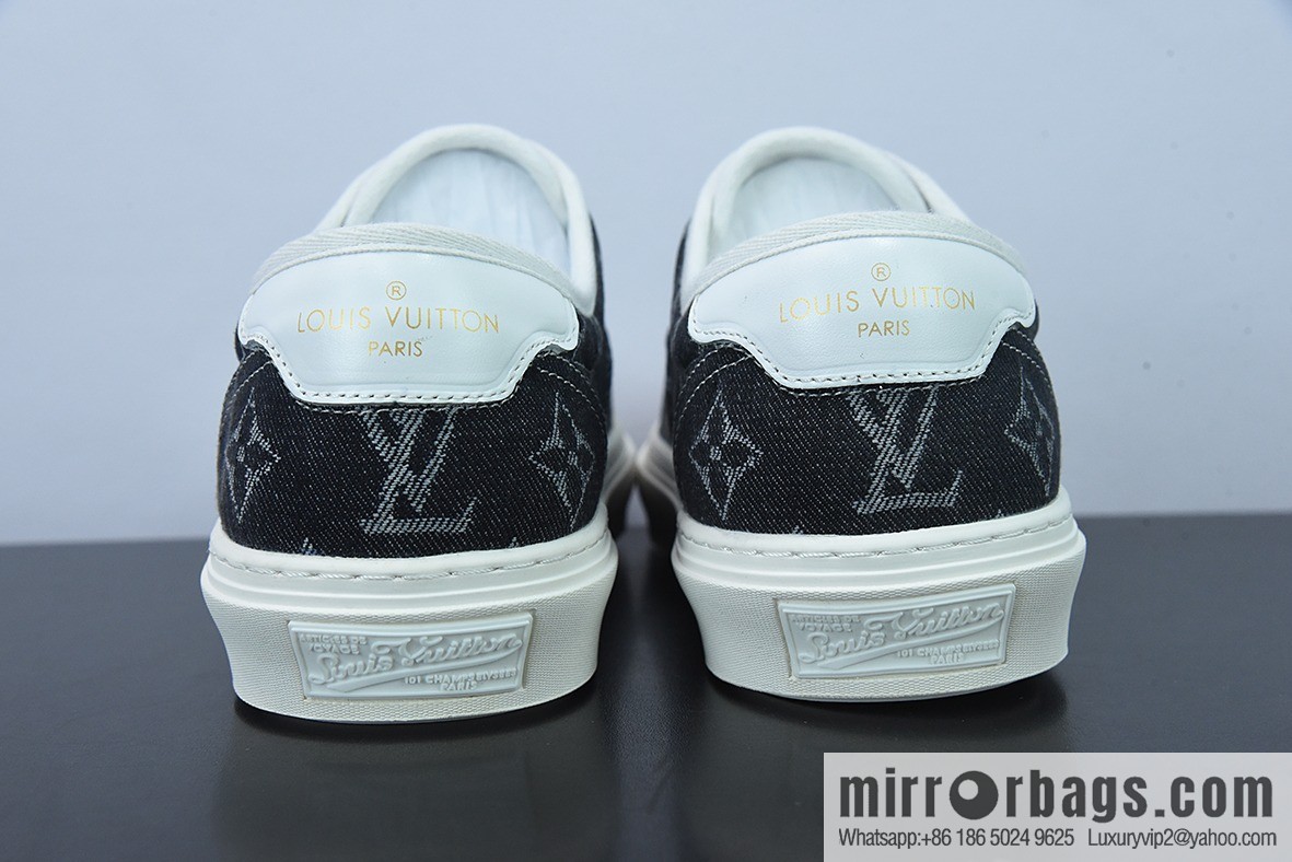 LV/Louis Vuitton G00H7 Donkey Replica Luxury Handbag Series LV Denim Canvas Shoes, Denim Shoes