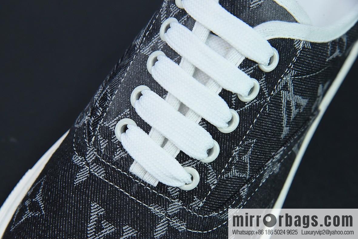 LV/Louis Vuitton G00H7 Donkey Replica Luxury Handbag Series LV Denim Canvas Shoes, Denim Shoes