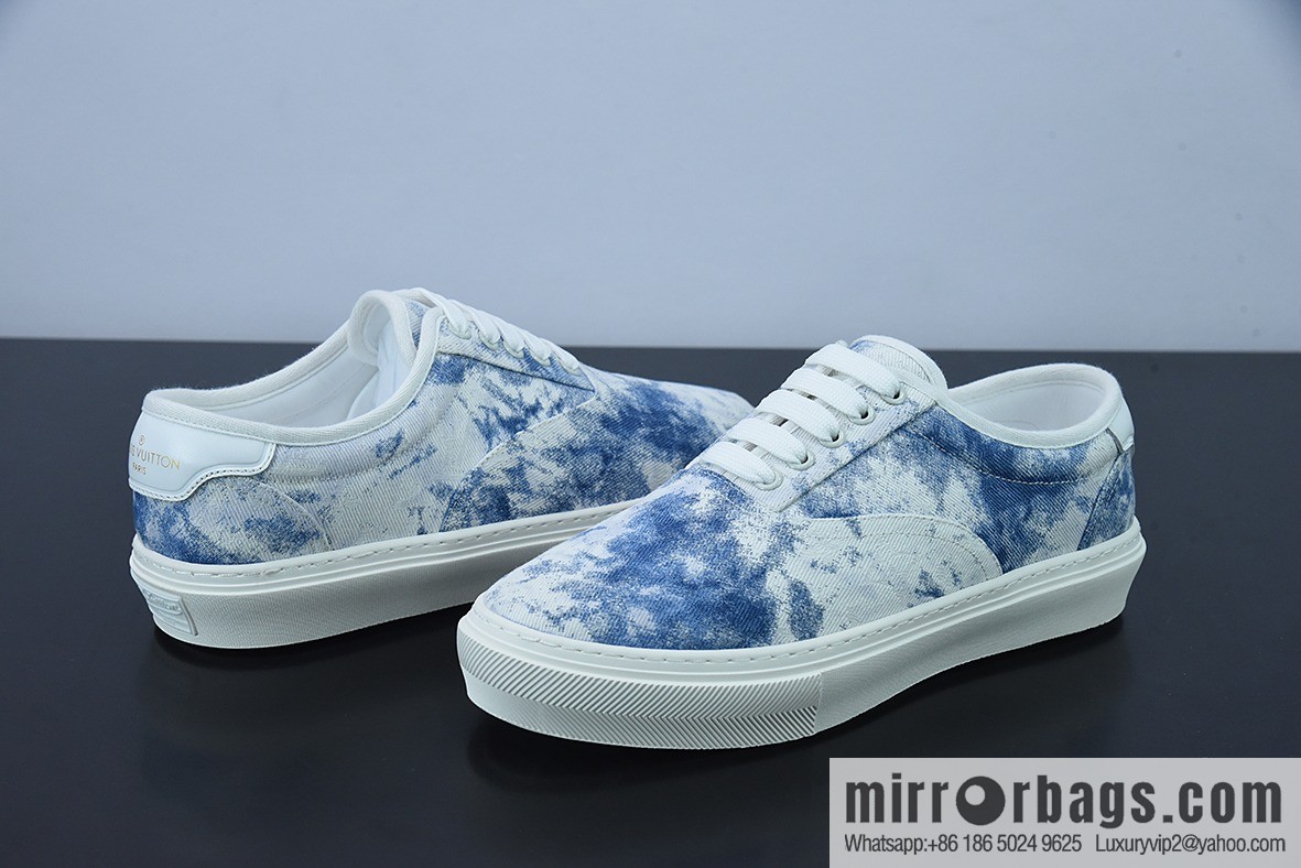LV/Louis Vuitton G00H7 Donkey Replica Luxury Handbag Series LV Denim Canvas Shoes, Denim Shoes