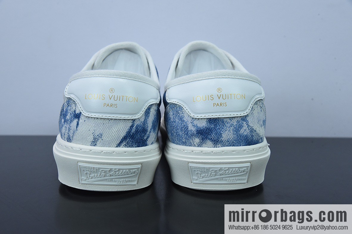 LV/Louis Vuitton G00H7 Donkey Replica Luxury Handbag Series LV Denim Canvas Shoes, Denim Shoes