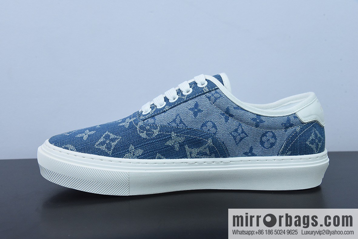 LV/Louis Vuitton G00H7 Donkey Replica Luxury Handbag Series LV Denim Canvas Shoes, Denim Shoes