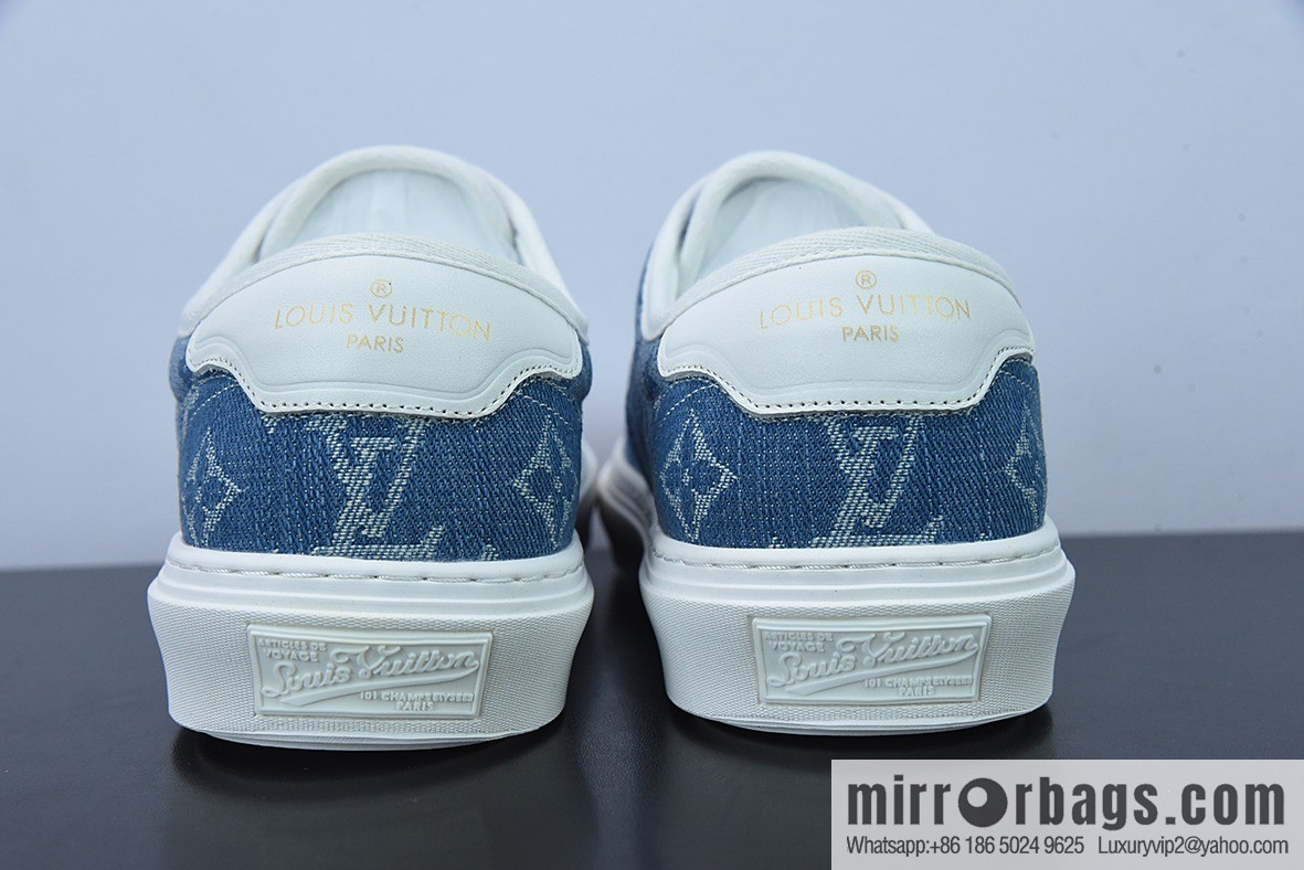 LV/Louis Vuitton G00H7 Donkey Replica Luxury Handbag Series LV Denim Canvas Shoes, Denim Shoes
