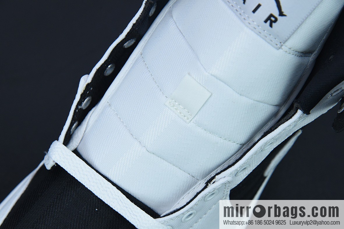 D01D4 Pure Original NK Air Jordan 1 Mid White Black Red AJ1 Qiao 1 Middle Help Culture Basketball Shoes, item number: DD9338-016