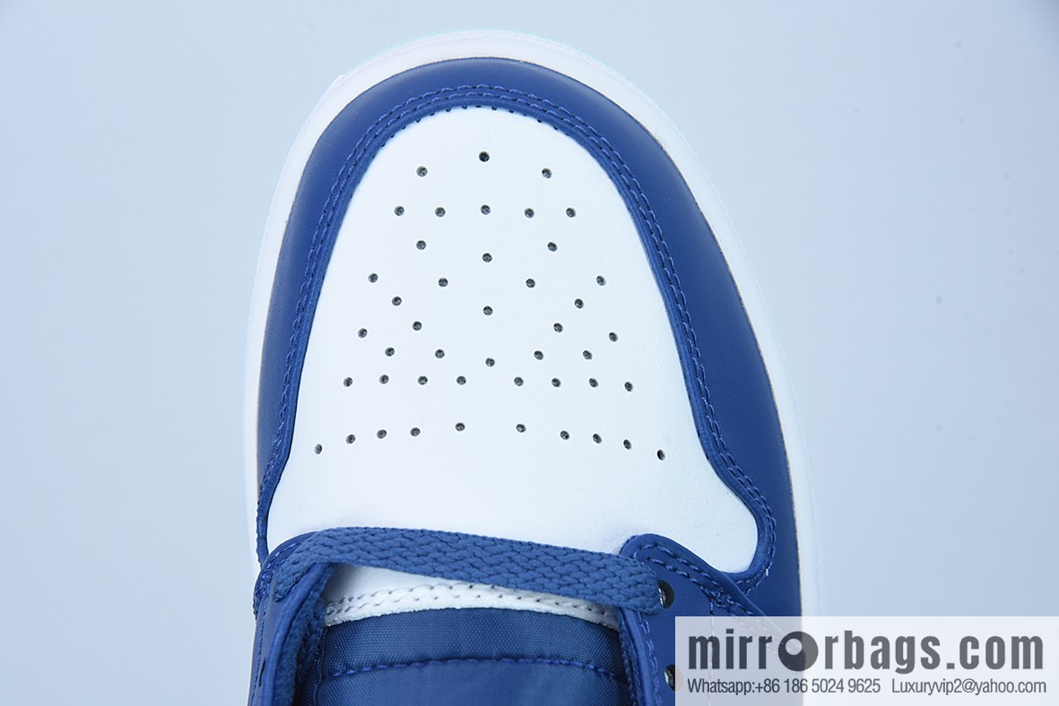 D01D4 Pure Original NK Air Jordan 1 Mid AJ1 Blue Mint, Joe 1 Zhongbang Culture Basketball Shoes, Item Number: 554724-413