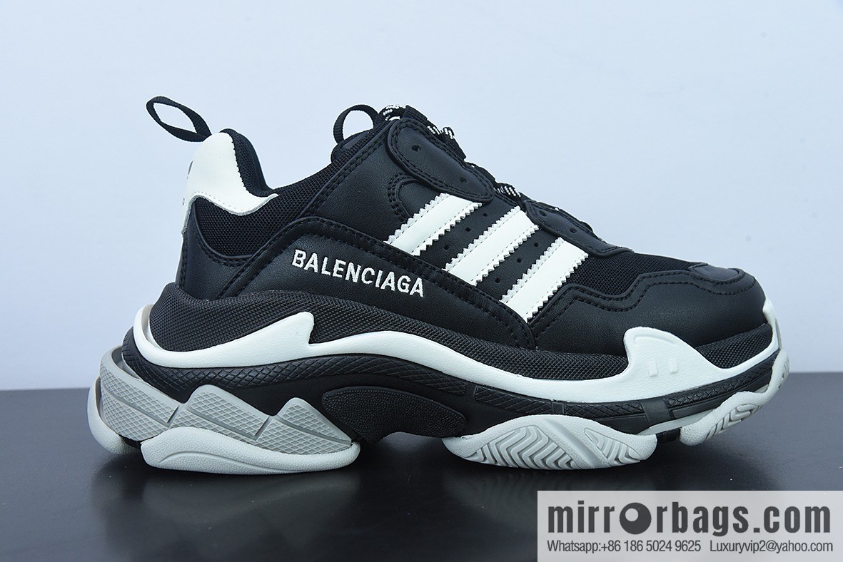 Balenciaga Triple S x Ad Adi Crossover Luxury Collaboration Vintage Daddy Shoes 8102412607