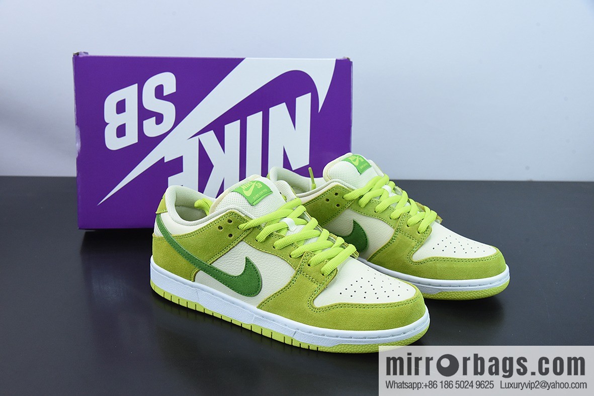 M00M5 pure original version Nk SB Dunk Low apple green Vintage low-top leisure sports skateboard shoes, item number: DM0807-300