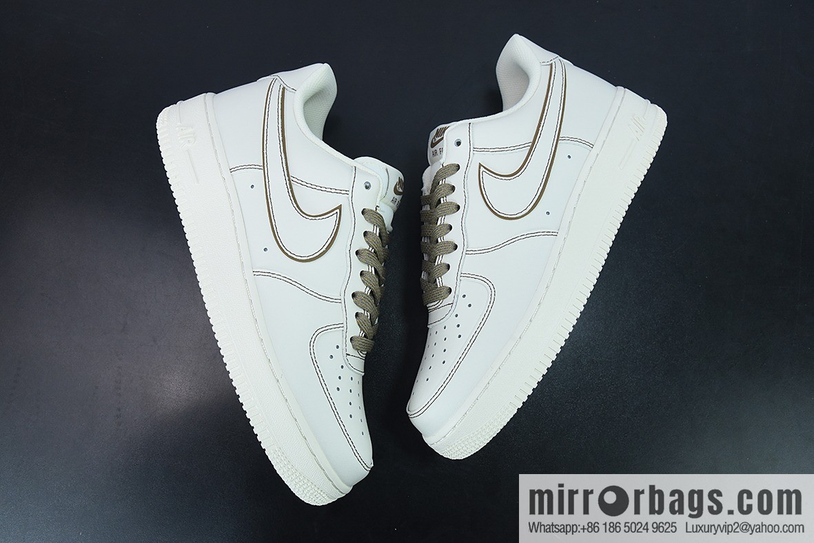 Nike Air Force 1 Low Rice Brown Line 3M Gypsy Air Force One Low Top Sneakers Item Number: 315122-808
