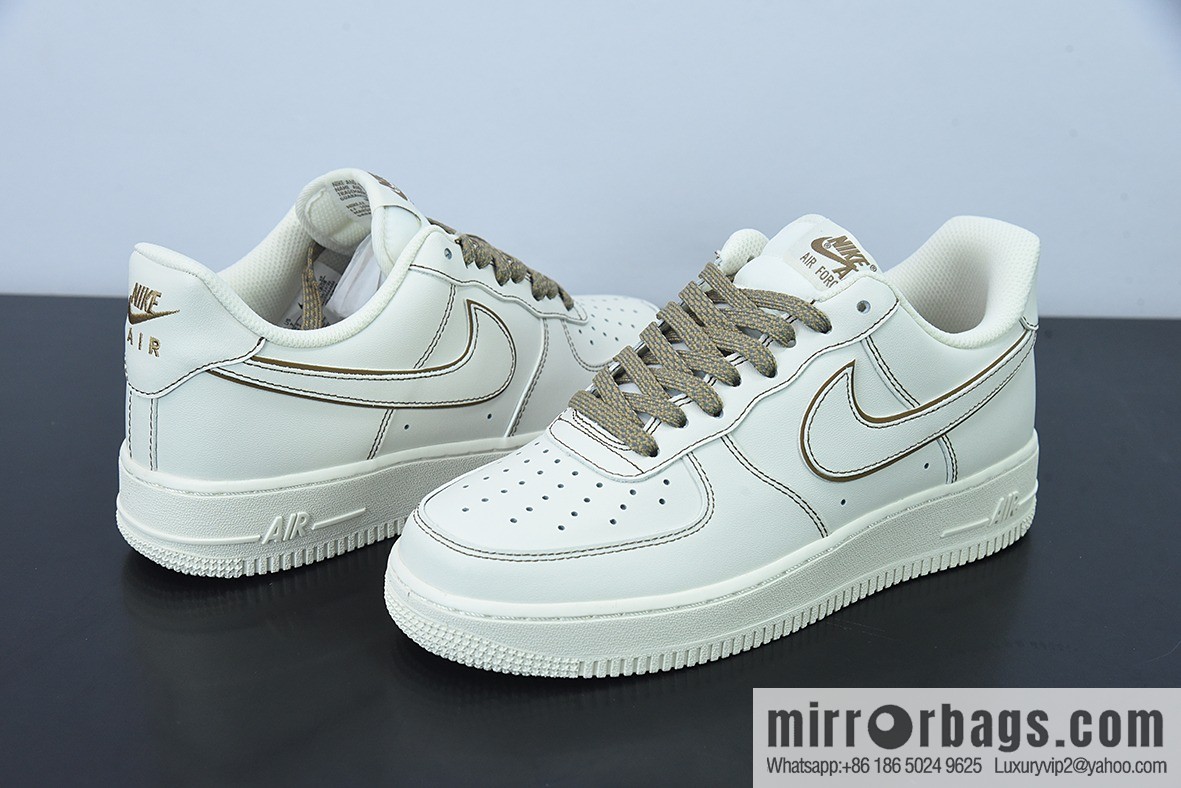 Nike Air Force 1 Low Rice Brown Line 3M Gypsy Air Force One Low Top Sneakers Item Number: 315122-808