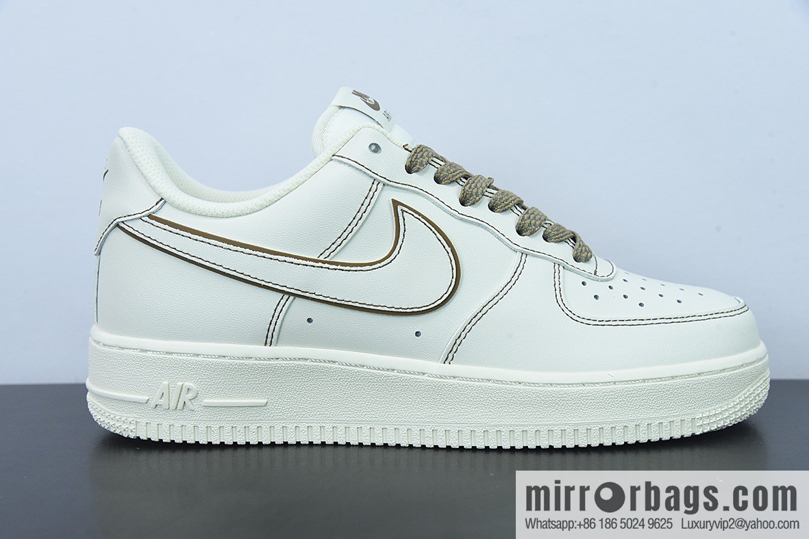 Nike Air Force 1 Low Rice Brown Line 3M Gypsy Air Force One Low Top Sneakers Item Number: 315122-808