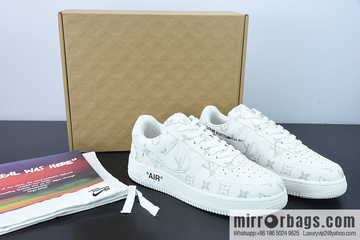 LVx Nk Air Force 1 Low Louis Vuitton Donkey LV Joint, Air Force One Low Top Sneakers