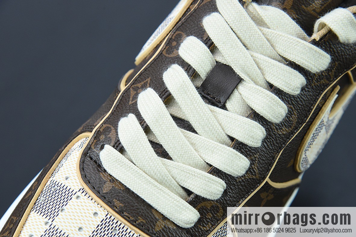 Purchasing grade LVx Nk Air Force 1 Low Louis Vuitton donkey brand LV joint name, Air Force One, leisure sports shoes