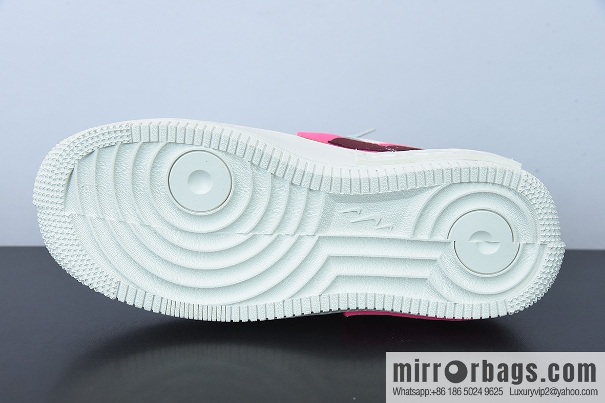 Nike Air Force 1 AF1 Air Force One/low-top, white, blue and red, deconstruction item number: DO6146-101