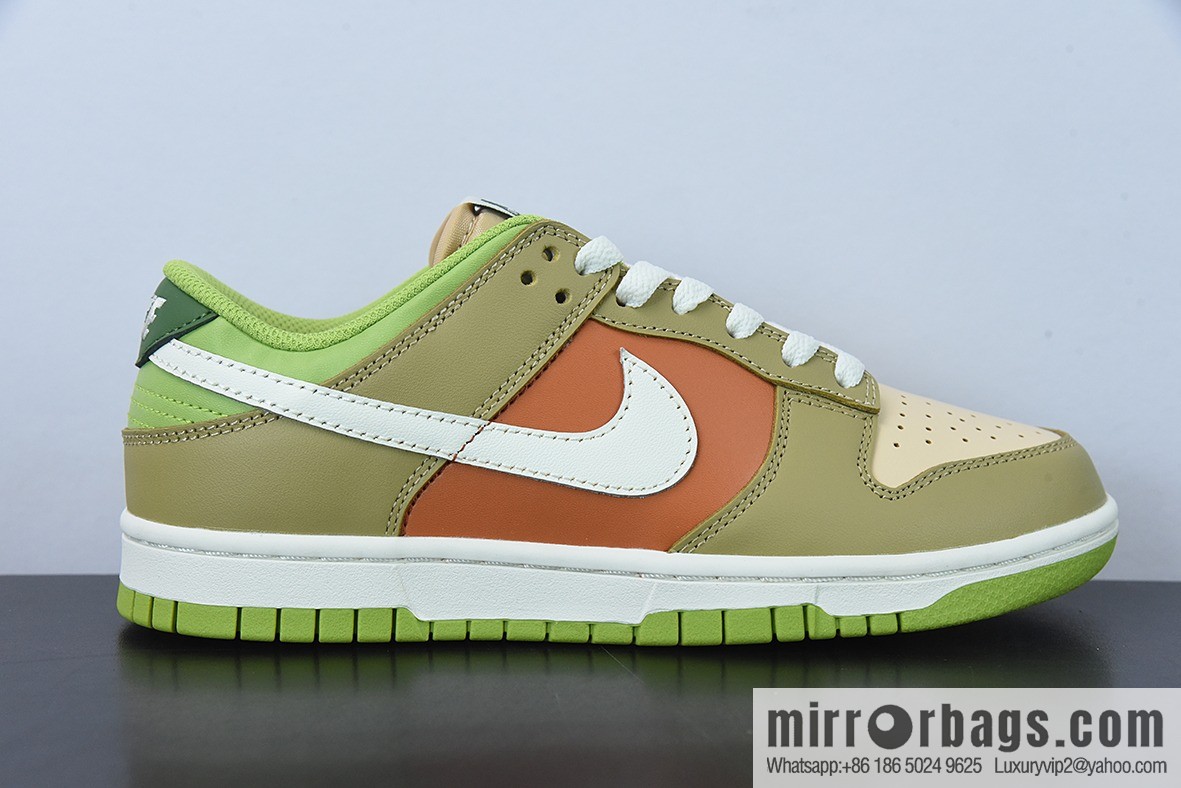 Nk SB Dunk Low color patchwork barley yellow SB low-top sports and leisure board shoes, item number: DV9108-711