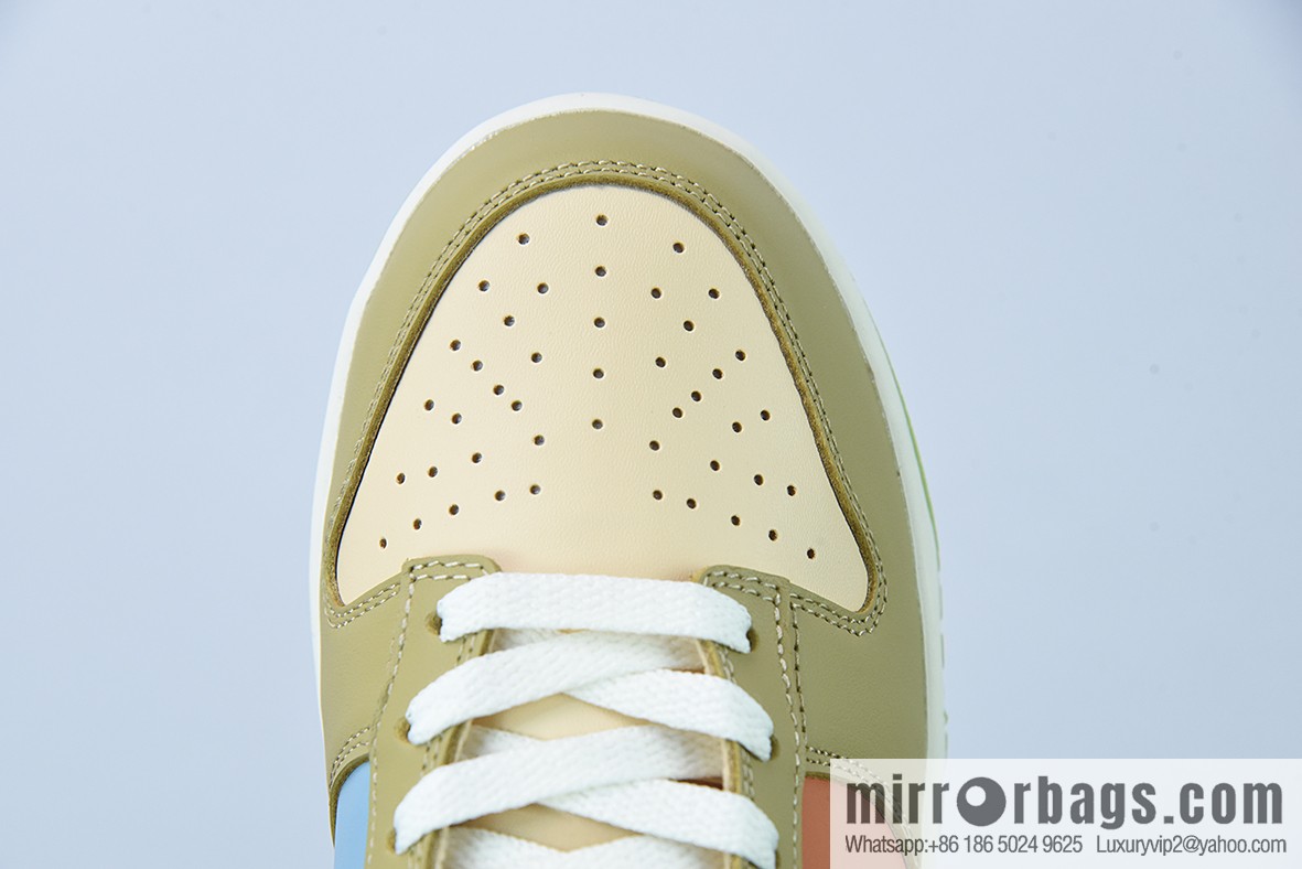 Nk SB Dunk Low color patchwork barley yellow SB low-top sports and leisure board shoes, item number: DV9108-711