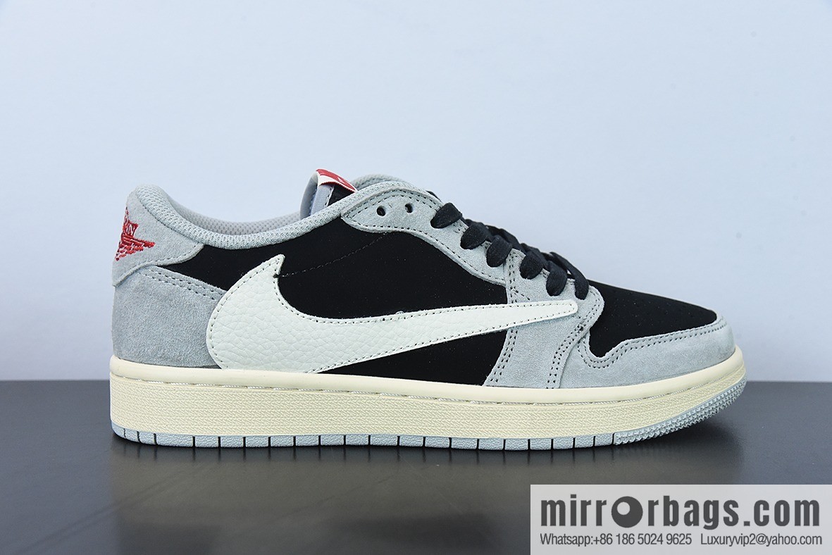 O07M3 DT Pure Original Travis Scott x Fragment x Air Jordan 1 Low Qiao One Backhook Low Help Part Number: DM7866-001