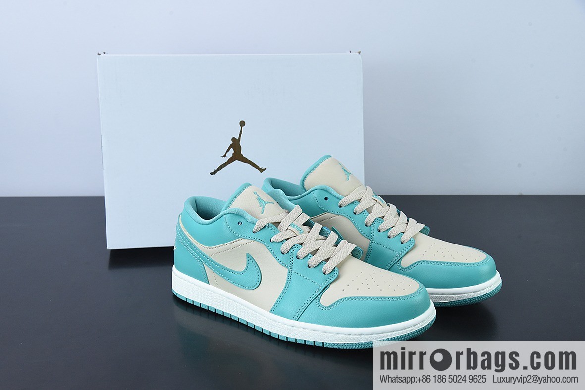 Air Jordan 1 low AJ1 lake blue Tiffany & Co. Tiffany low-top sports shoes, item number: DC0774-131