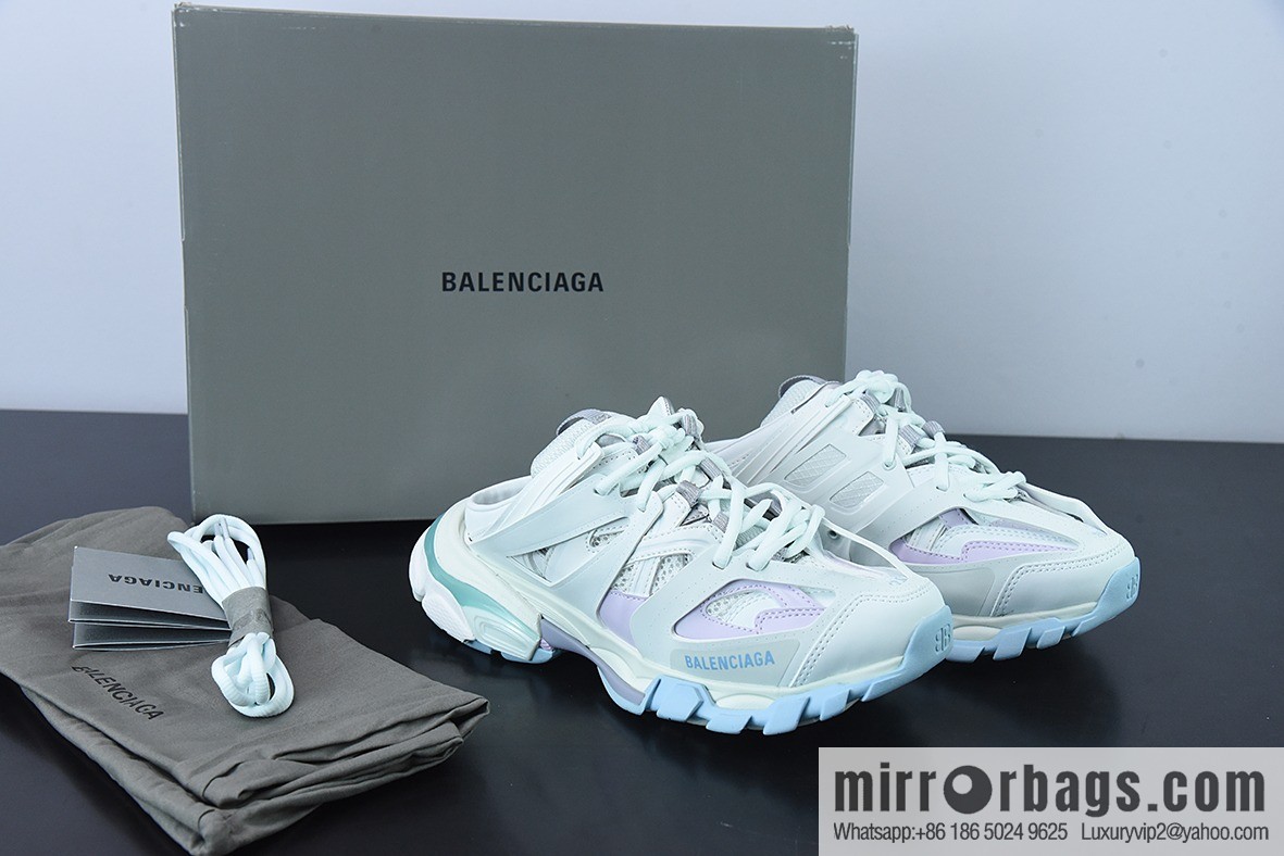 Balenciaga Balenciaga, Half Slippers Track Sneaker DD Balenciaga three generations, outdoor concept Vintage dad shoes