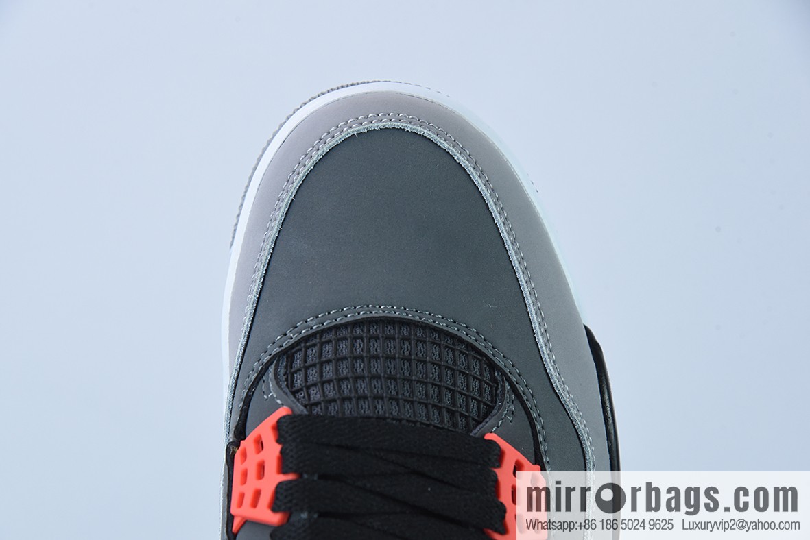 Air Jordan 4 Infrared AJ4 black gray red infrared basketball shoes, item number: DH6927-061