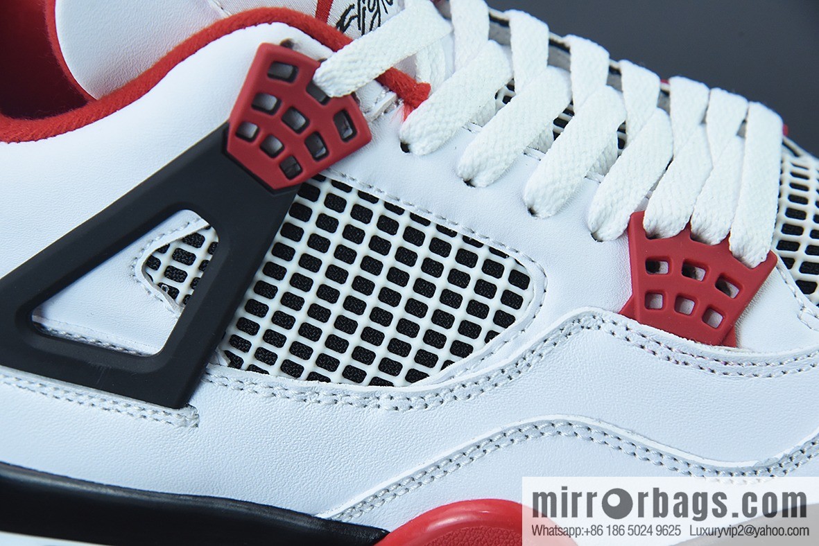 D0F1S5 Pure Original AJ4 Retro Fire Red AJ4 Joe 4 White Red Flame Red Men's sneakers DC7770-160