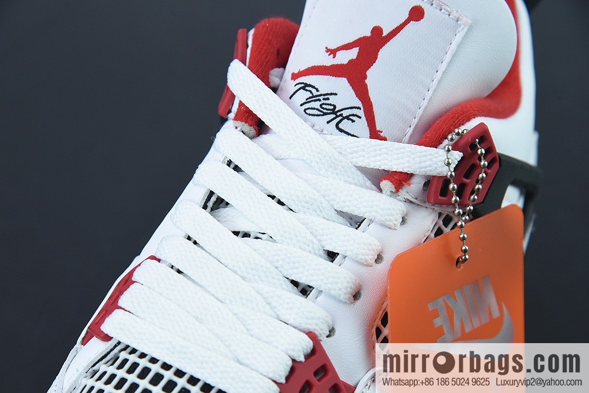 D0F1S5 Pure Original AJ4 Retro Fire Red AJ4 Joe 4 White Red Flame Red Men's sneakers DC7770-160