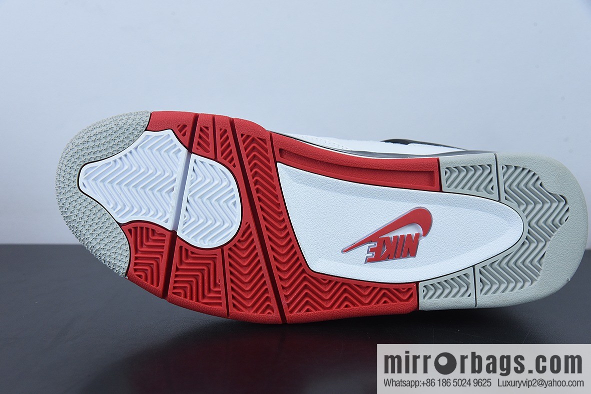 D0F1S5 Pure Original AJ4 Retro Fire Red AJ4 Joe 4 White Red Flame Red Men's sneakers DC7770-160