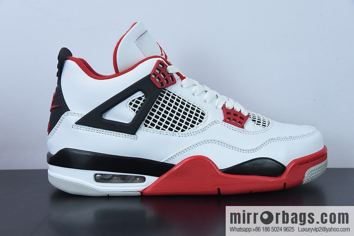 D0F1S5 Pure Original AJ4 Retro Fire Red AJ4 Joe 4 White Red Flame Red Men's sneakers DC7770-160