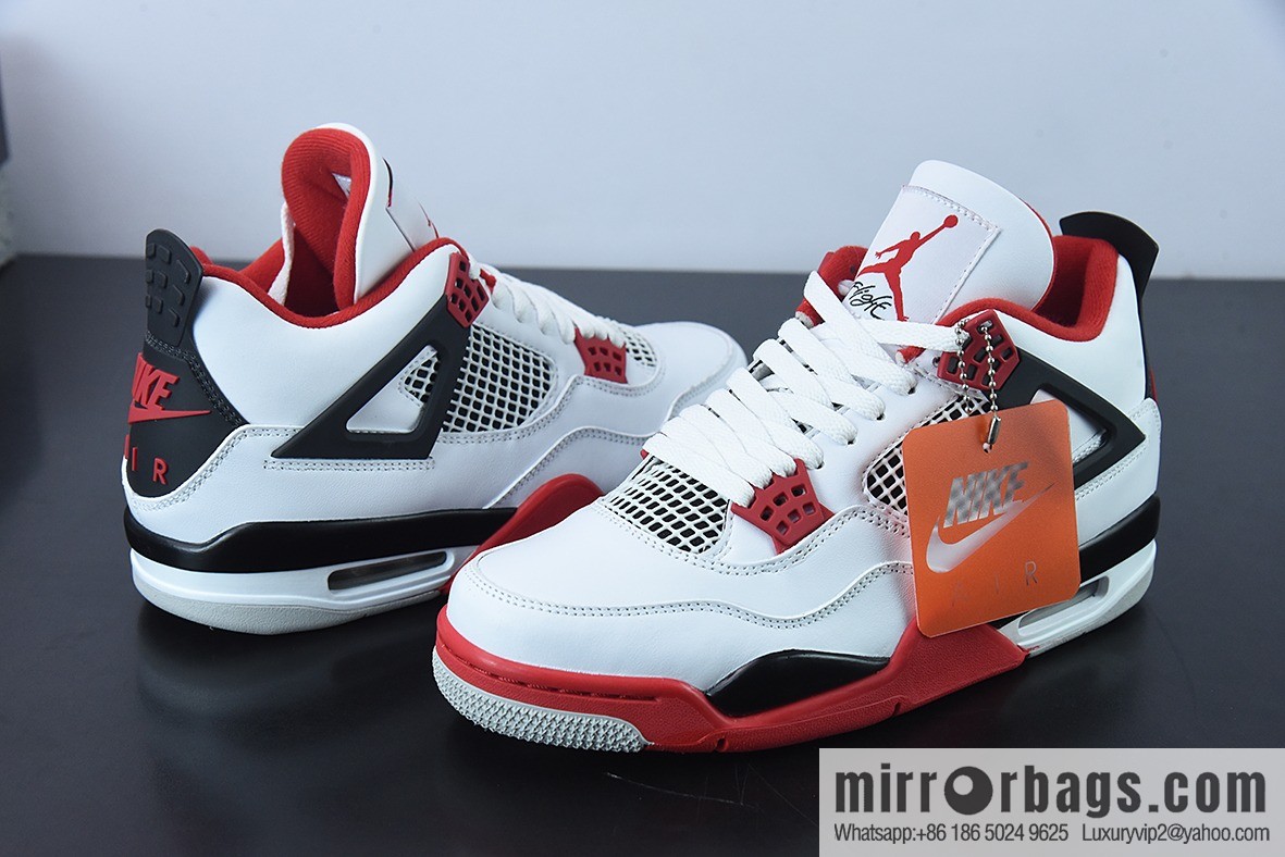 D0F1S5 Pure Original AJ4 Retro Fire Red AJ4 Joe 4 White Red Flame Red Men's sneakers DC7770-160