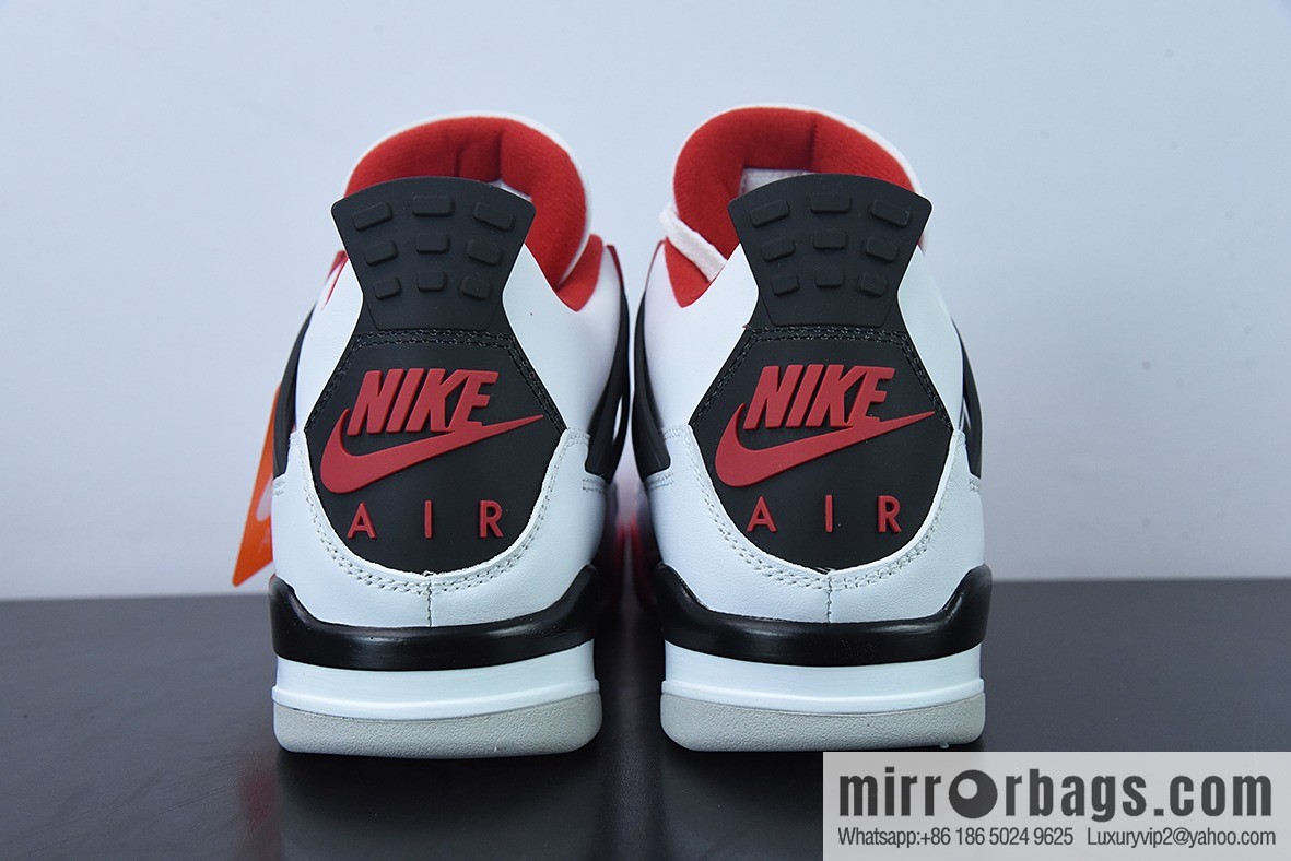 D0F1S5 Pure Original AJ4 Retro Fire Red AJ4 Joe 4 White Red Flame Red Men's sneakers DC7770-160