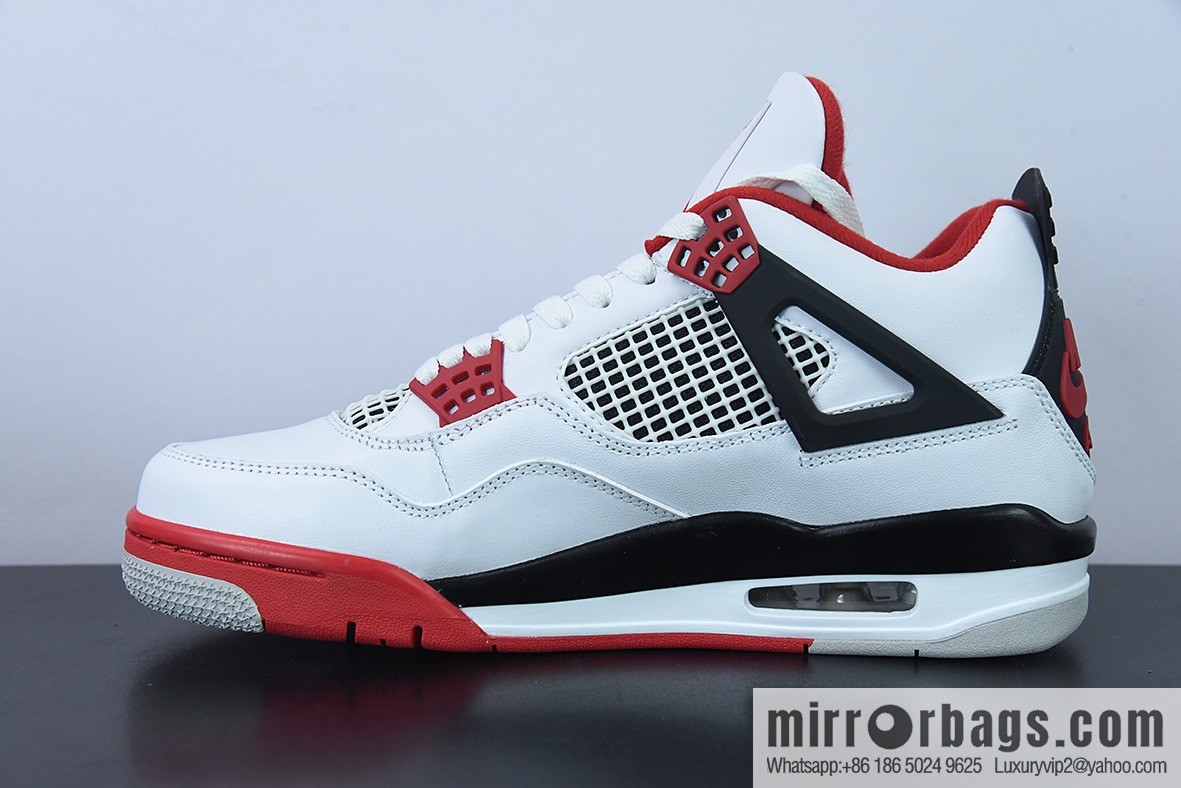 D0F1S5 Pure Original AJ4 Retro Fire Red AJ4 Joe 4 White Red Flame Red Men's sneakers DC7770-160