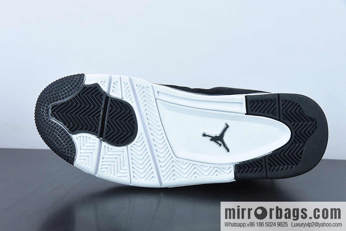 D0F1S5 pure original Air Jordan 4 Retro RoyaltyAJ4 luxury, black gold men's sneakers item number: 308497 032