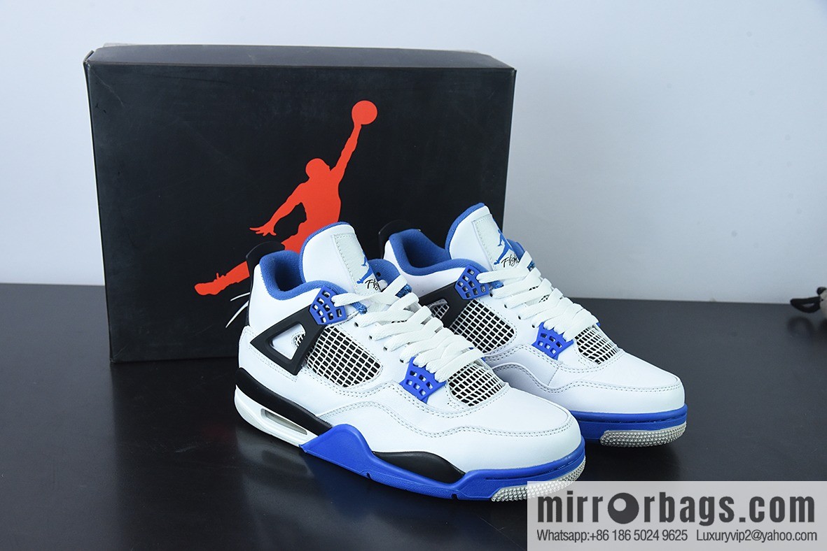 D0F1S5 pure original Air Jordan 4 Retro MotorsportsAJ4 racing blue men sneakers item number: 308497-117