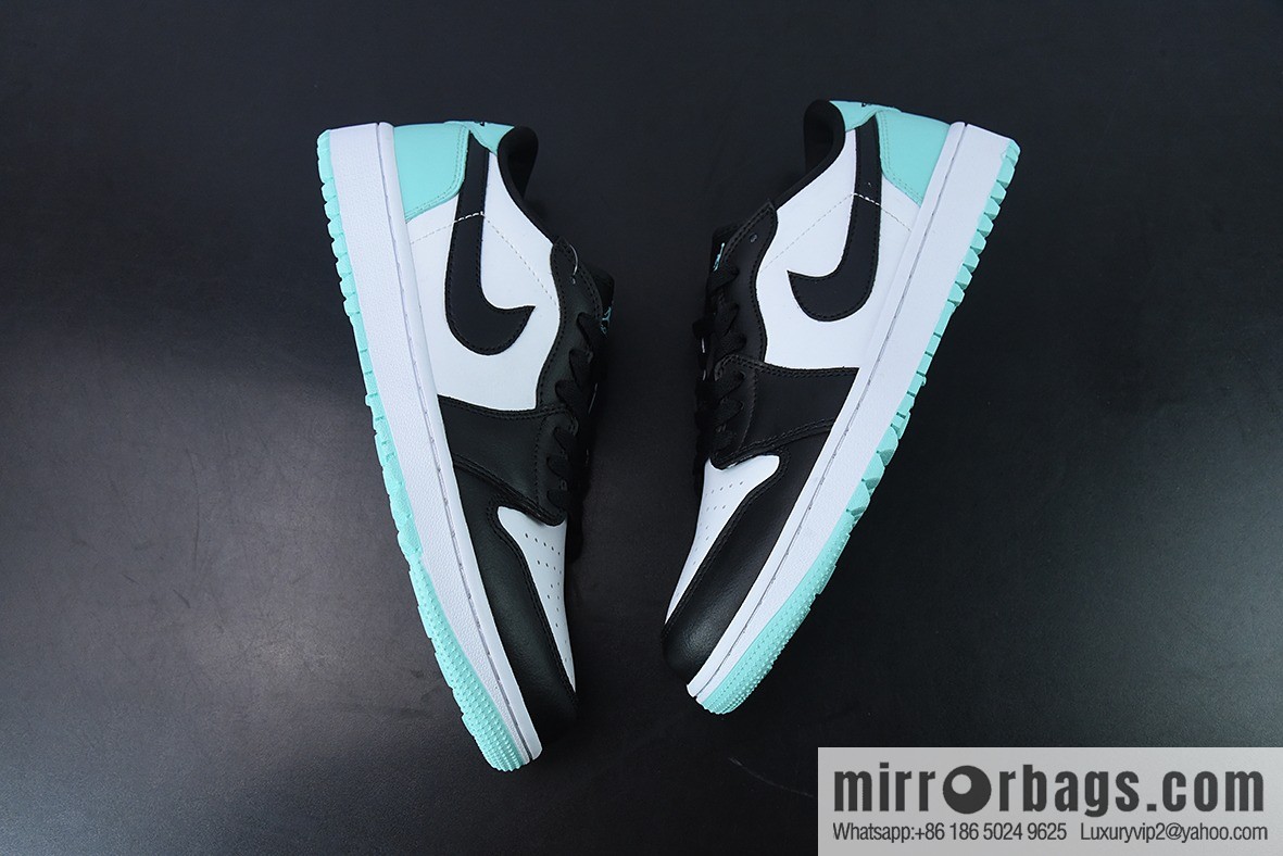 Air Jordan 1 Low Golf Black, White and Green Golf Casual Shoes, Item Number: DD9315-114