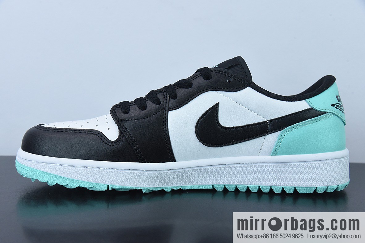 Air Jordan 1 Low Golf Black, White and Green Golf Casual Shoes, Item Number: DD9315-114