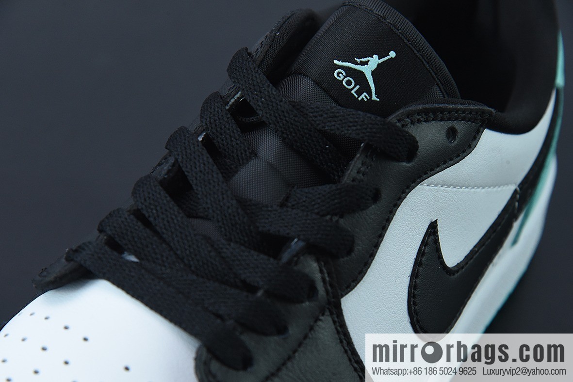 Air Jordan 1 Low Golf Black, White and Green Golf Casual Shoes, Item Number: DD9315-114