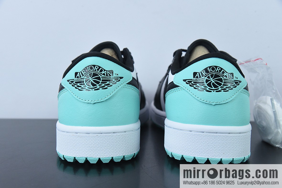 Air Jordan 1 Low Golf Black, White and Green Golf Casual Shoes, Item Number: DD9315-114