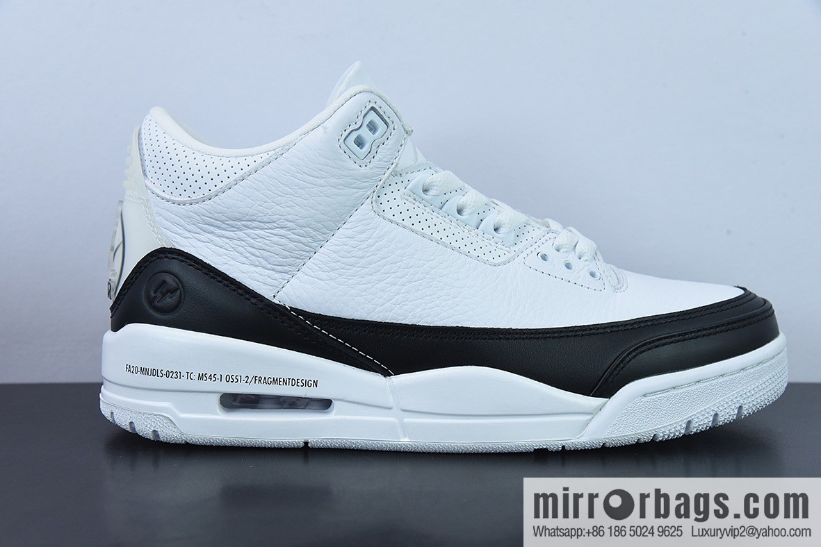 Fragment Design x Air Jordan 3 Retro AJ3 Hiroshi Fujiwara Lightning Men's sneakers DA3595-100