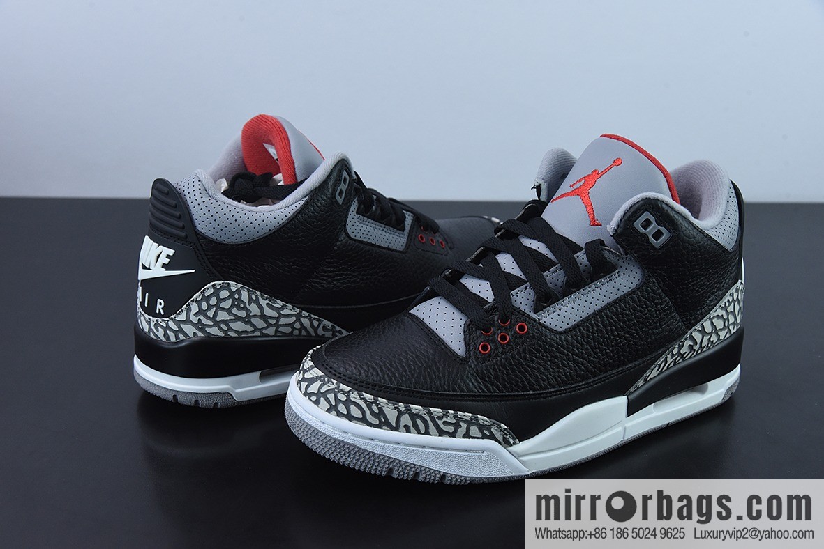 Air Jordan 3 Retro Black Cement AJ3 Black Cement Men's sneakers 854262-001