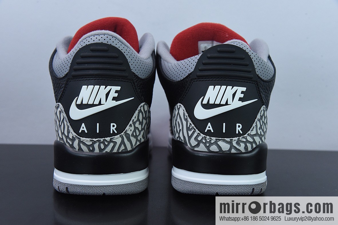 Air Jordan 3 Retro Black Cement AJ3 Black Cement Men's sneakers 854262-001