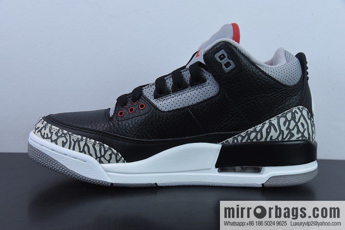 Air Jordan 3 Retro Black Cement AJ3 Black Cement Men's sneakers 854262-001