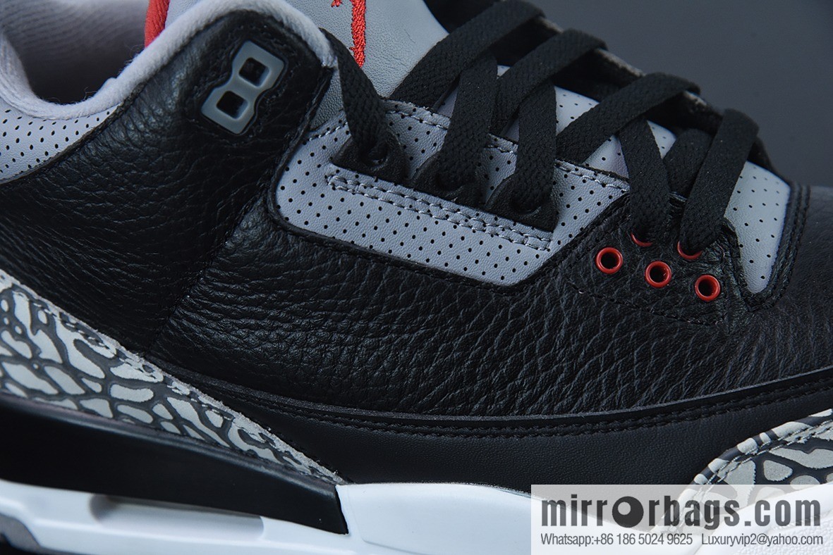 Air Jordan 3 Retro Black Cement AJ3 Black Cement Men's sneakers 854262-001