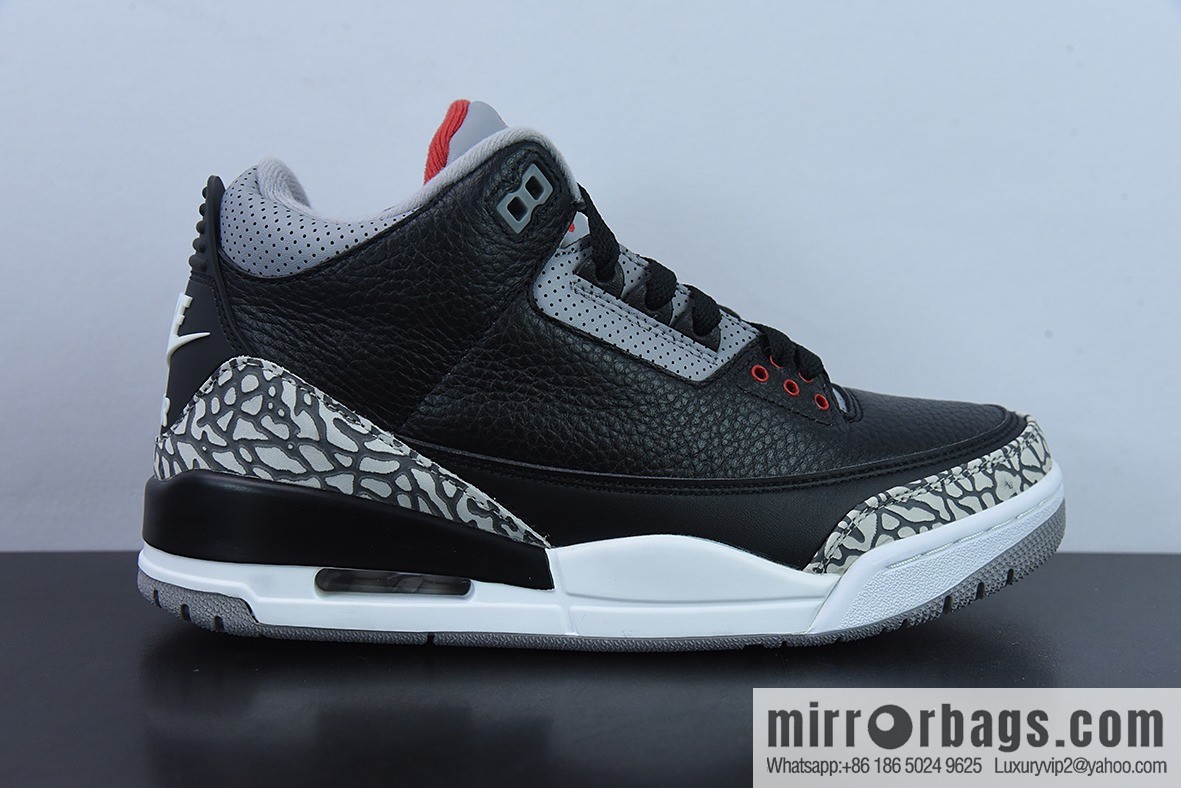 Air Jordan 3 Retro Black Cement AJ3 Black Cement Men's sneakers 854262-001